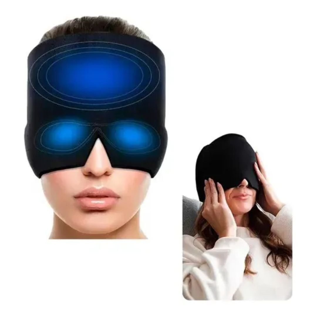 Gorro Gel Alivio Migraña Dolor Cabeza Compresa Frio aliviar la tensión