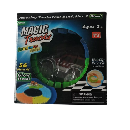 Pista De Carros Flexible Magic Tracks 56 Piezas 1 Carro