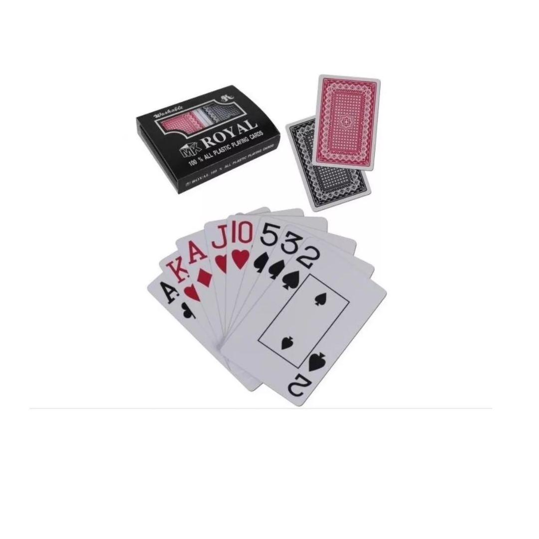 Cartas Poker Royal Con Estuche 100% Plastificada Juego Carta