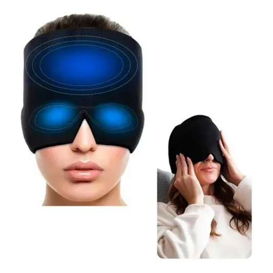 Gorro Gel Alivio Migraña Dolor Cabeza Compresa Frio aliviar la tensión